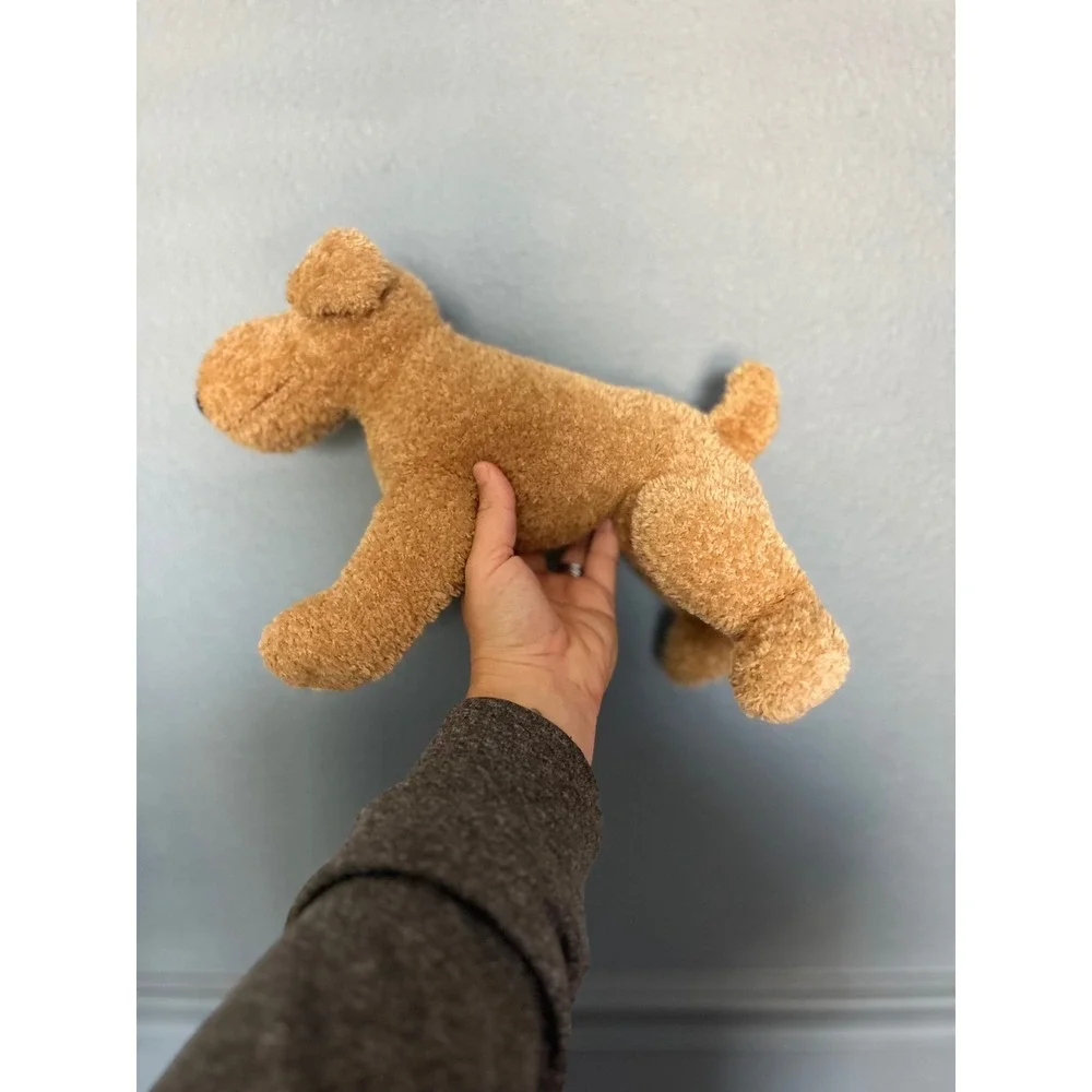Russ Berrie RussPlus‎ Tan Terrier Dog Plush Stuffed Animal Airedale Lakeland 10